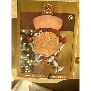 Dillard Trimmings Rocking Horse Shimmer Water Globe